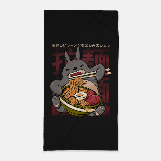 Totoro Ramen-None-Beach-Towel-Ryuga