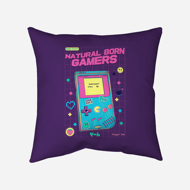Natural Born Gamers-None-Removable Cover-Throw Pillow-Jelly89