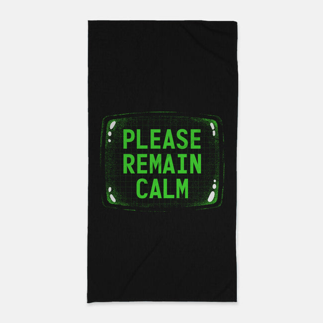 Please Remain Calm-None-Beach-Towel-rocketman_art