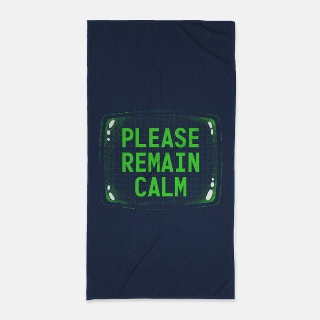 Please Remain Calm-None-Beach-Towel-rocketman_art