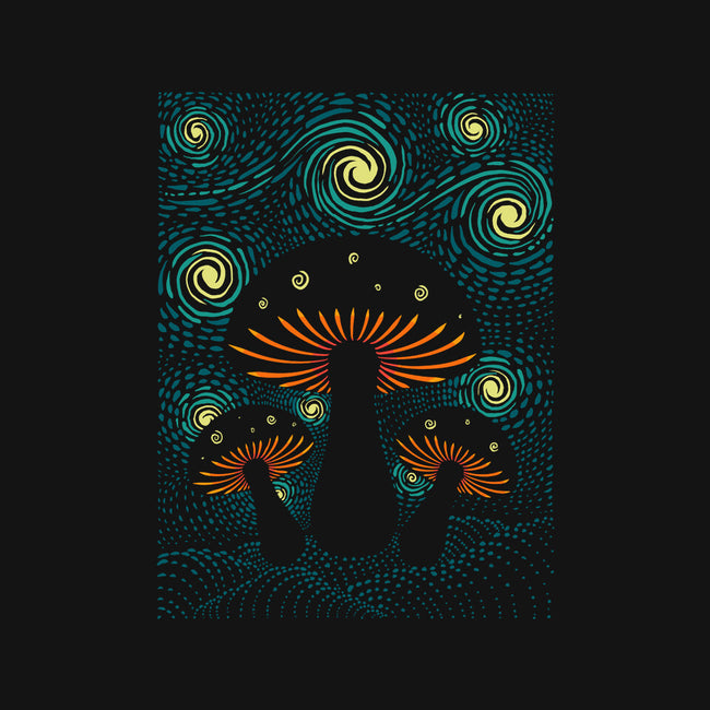 Starry Mushrooms-None-Polyester-Shower Curtain-erion_designs