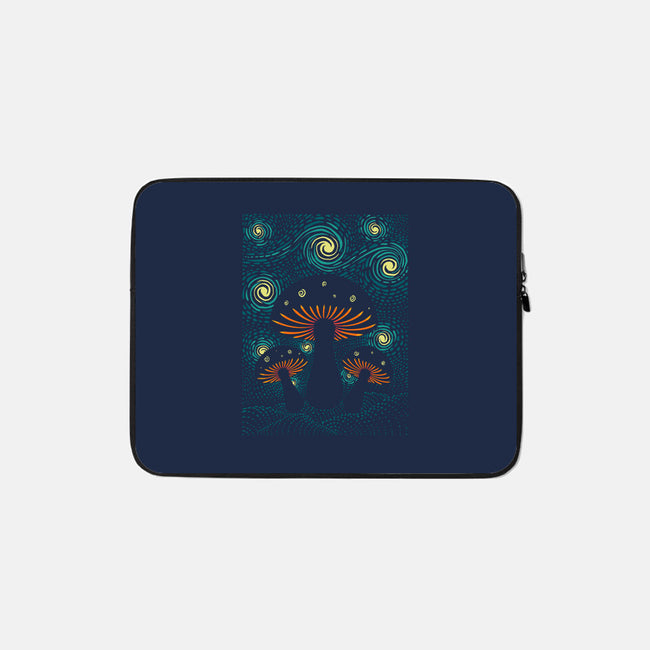 Starry Mushrooms-None-Zippered-Laptop Sleeve-erion_designs