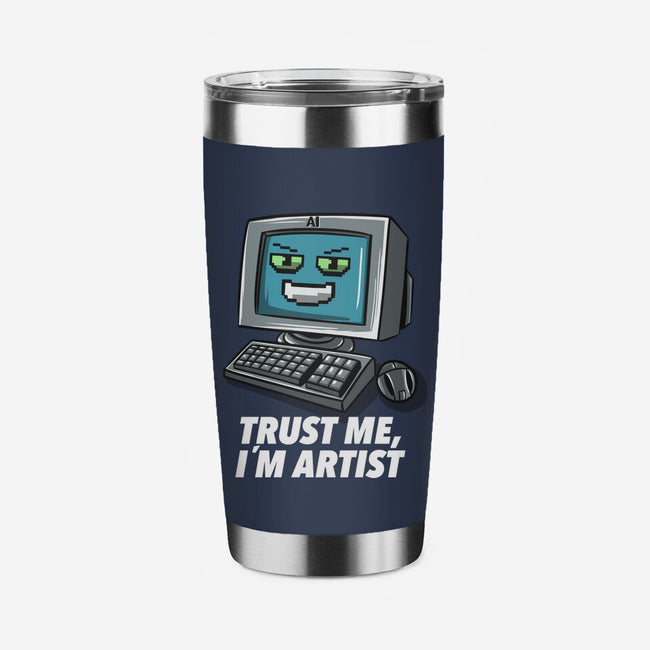 AI Artist-None-Stainless Steel Tumbler-Drinkware-zascanauta
