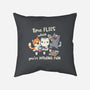 Time Flies-None-Removable Cover-Throw Pillow-Freecheese
