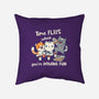Time Flies-None-Removable Cover-Throw Pillow-Freecheese