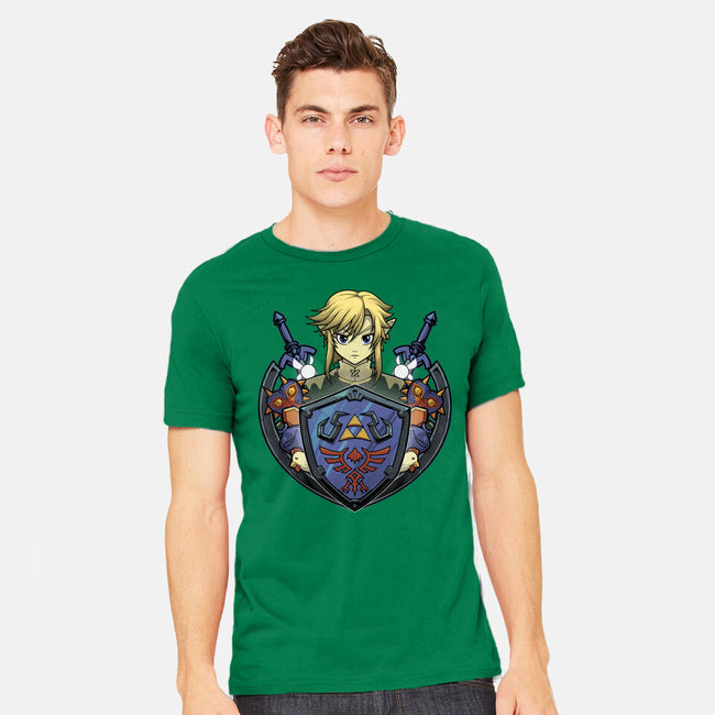 Hylian's Shield-Mens-Heavyweight-Tee-Astrobot Invention