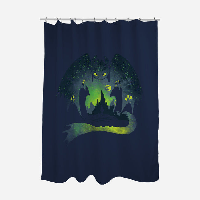 The Night Fury-None-Polyester-Shower Curtain-dalethesk8er