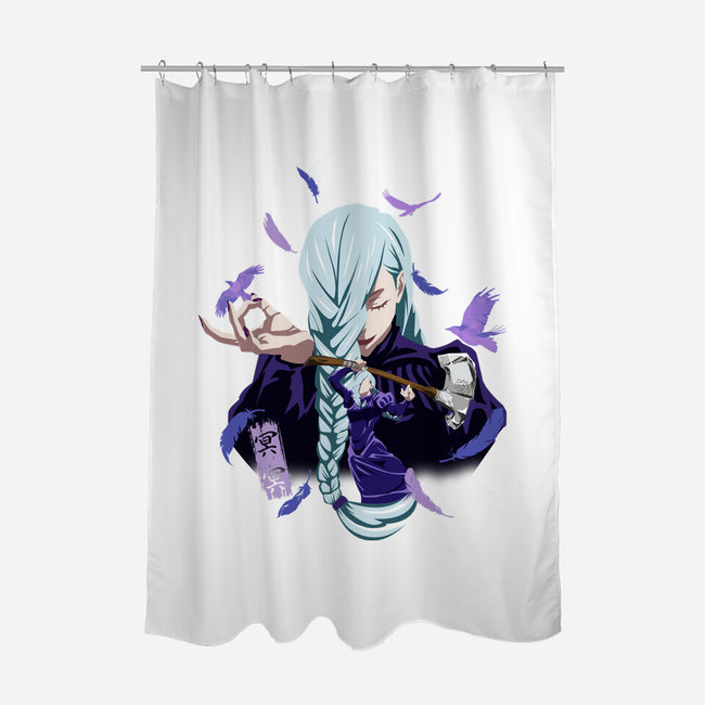 Mei Mei Sorcerer-None-Polyester-Shower Curtain-Afire