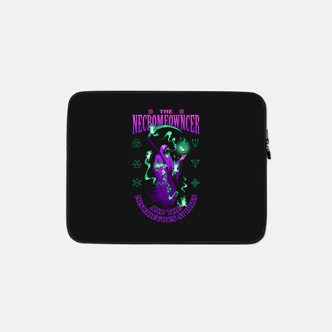 The Necromeowncer And The Mischievous Spirits-None-Zippered-Laptop Sleeve-sachpica