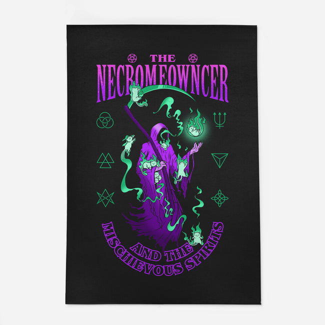The Necromeowncer And The Mischievous Spirits-None-Indoor-Rug-sachpica