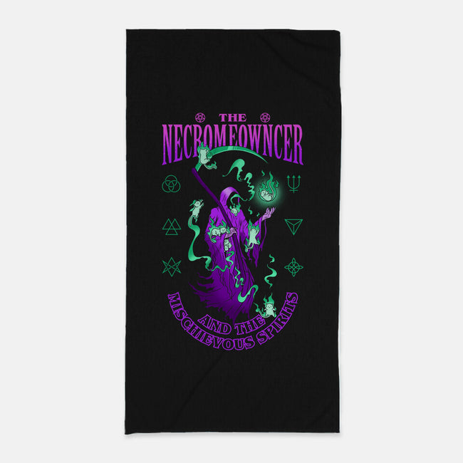 The Necromeowncer And The Mischievous Spirits-None-Beach-Towel-sachpica