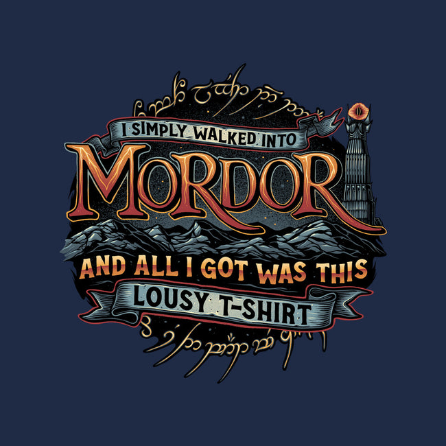 Mordor Vacation-Mens-Basic-Tee-glitchygorilla