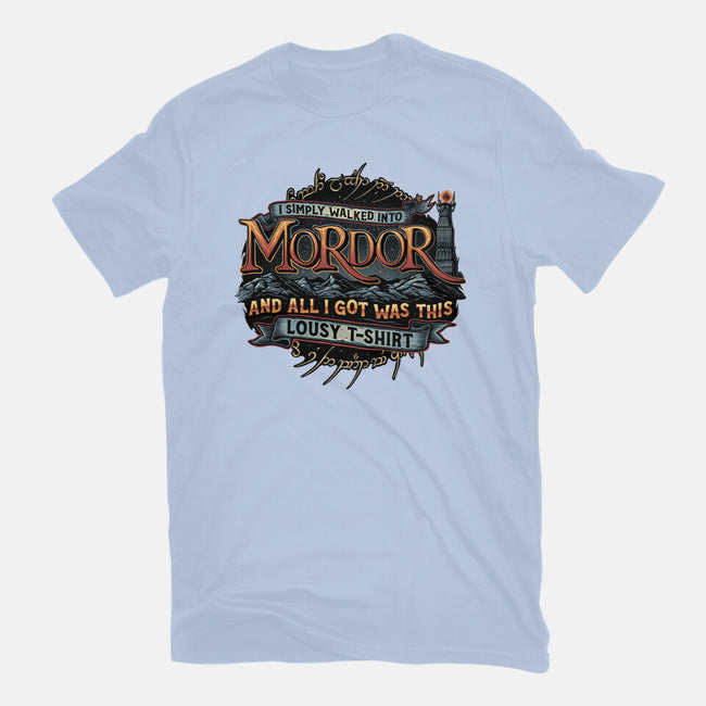 Mordor Vacation-Mens-Basic-Tee-glitchygorilla