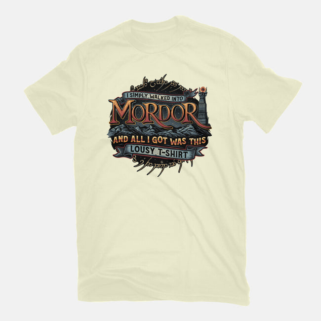 Mordor Vacation-Mens-Basic-Tee-glitchygorilla