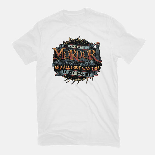 Mordor Vacation-Mens-Basic-Tee-glitchygorilla