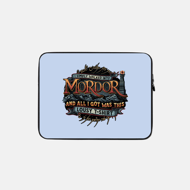 Mordor Vacation-None-Zippered-Laptop Sleeve-glitchygorilla