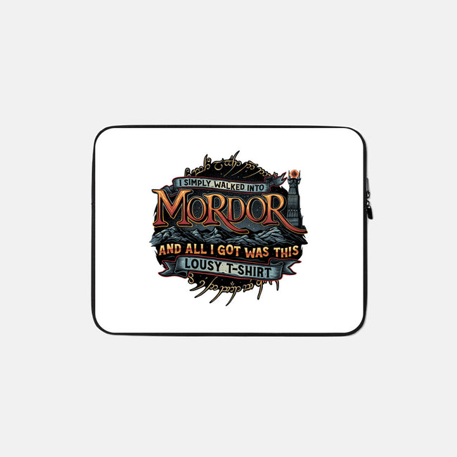 Mordor Vacation-None-Zippered-Laptop Sleeve-glitchygorilla