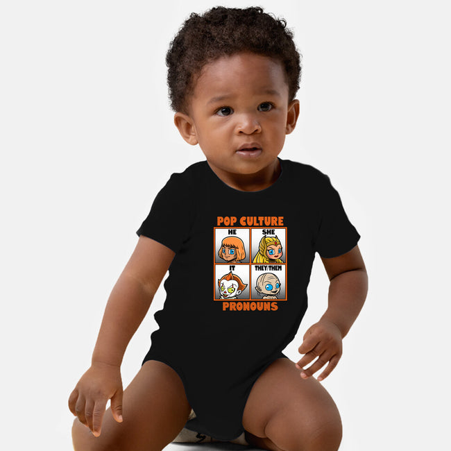 Pop Culture Pronouns-Baby-Basic-Onesie-Boggs Nicolas