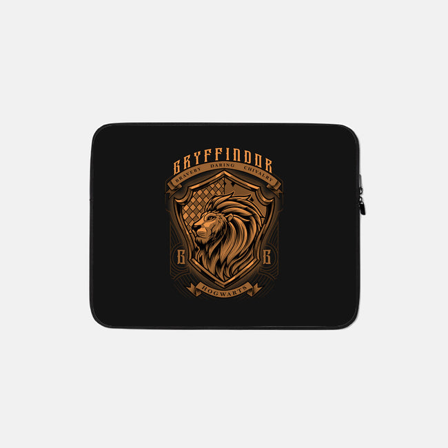 Orange Lion Emblem-None-Zippered-Laptop Sleeve-Astrobot Invention