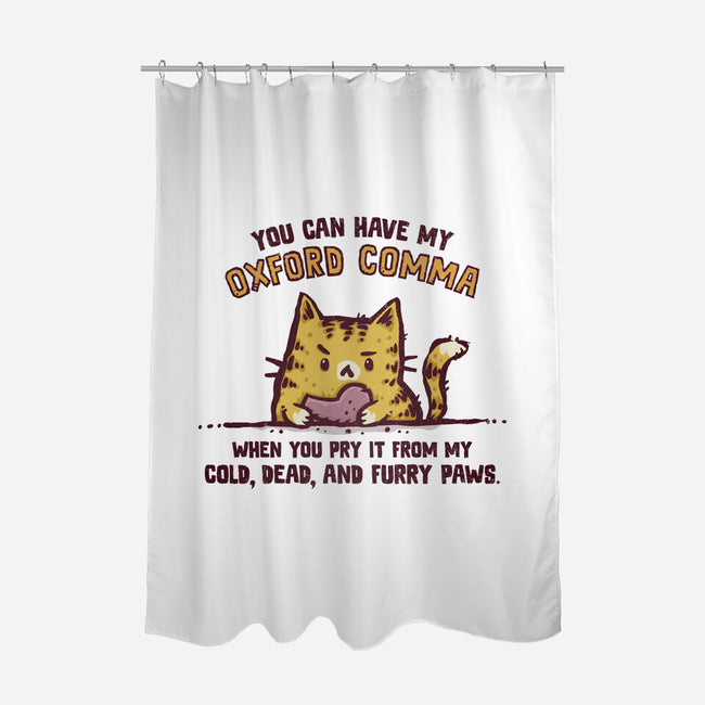 I Will Keep My Oxford Comma-None-Polyester-Shower Curtain-kg07