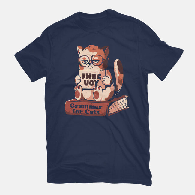 Grammar For Cats-Mens-Basic-Tee-eduely
