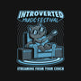 Introverted Music Cat-None-Polyester-Shower Curtain-Studio Mootant