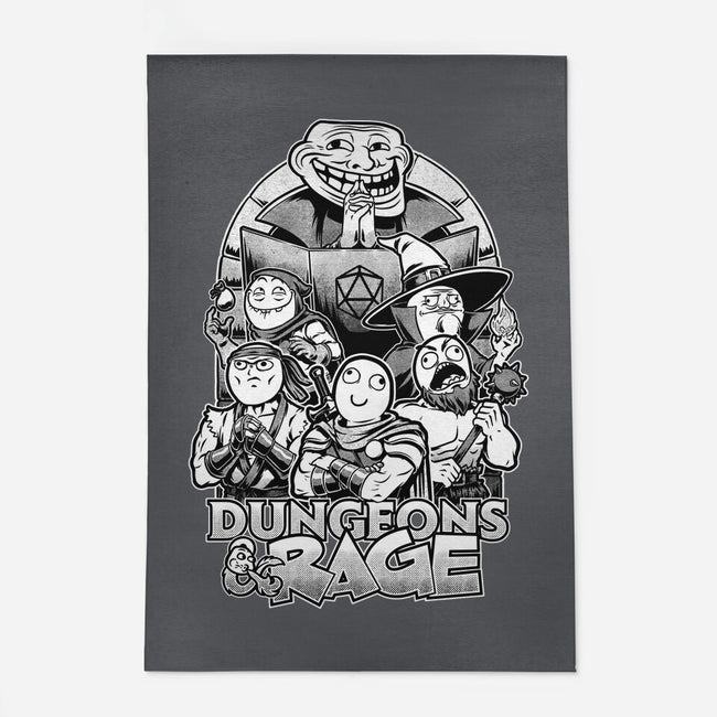 Dungeons And Rage Meme-None-Indoor-Rug-Studio Mootant