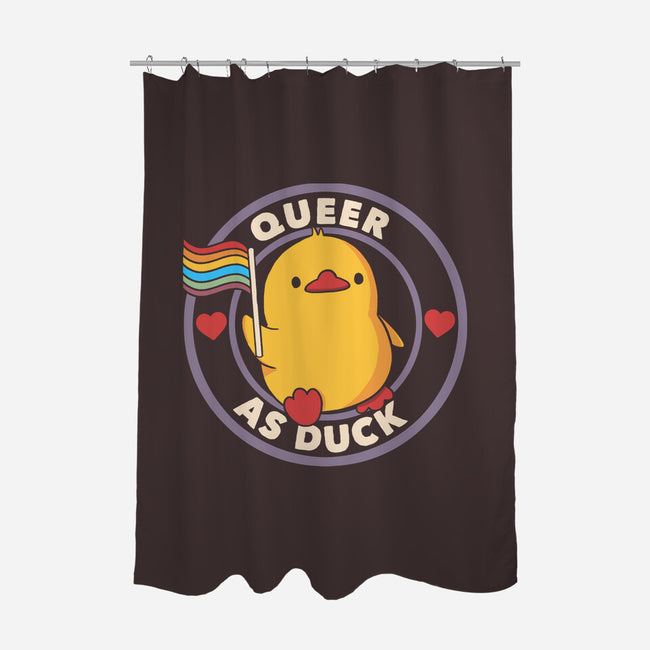 Queer As Duck Pride-None-Polyester-Shower Curtain-tobefonseca