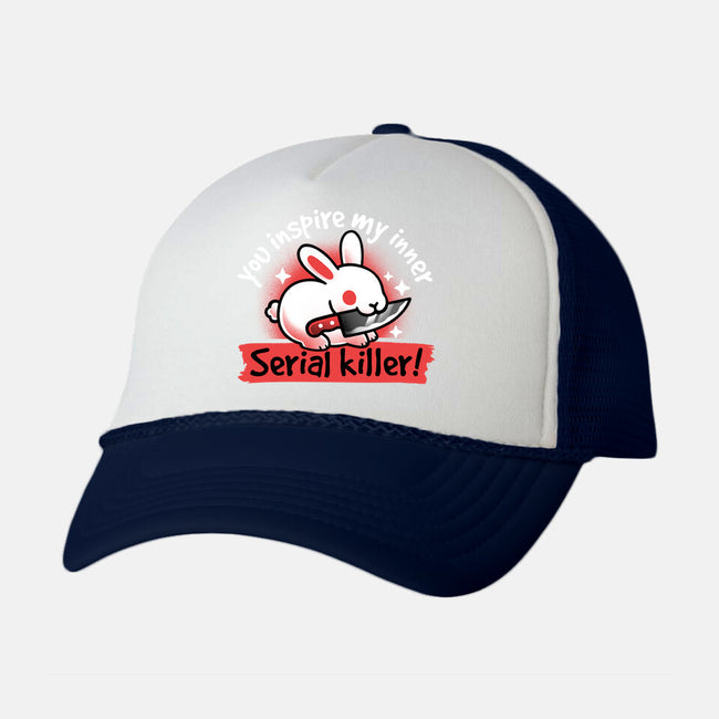 Serial Killer Bunny-Unisex-Trucker-Hat-NemiMakeit