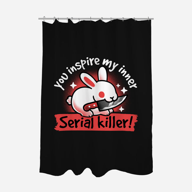 Serial Killer Bunny-None-Polyester-Shower Curtain-NemiMakeit