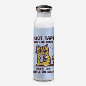 Duct Tape Can Muffle The Sound-None-Water Bottle-Drinkware-kg07