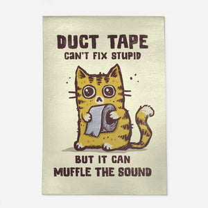 Duct Tape Can Muffle The Sound-None-Outdoor-Rug-kg07