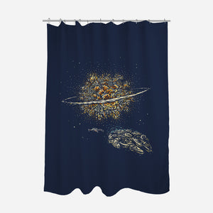 Starry Explosion-None-Polyester-Shower Curtain-kg07