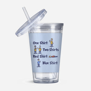 Red Shirt Blue Shirt-None-Acrylic Tumbler-Drinkware-kg07