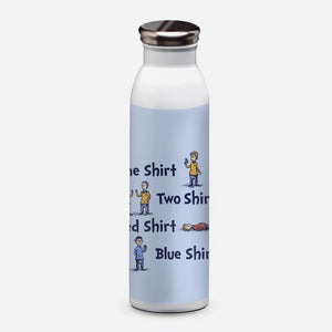 Red Shirt Blue Shirt-None-Water Bottle-Drinkware-kg07