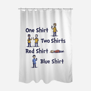 Red Shirt Blue Shirt-None-Polyester-Shower Curtain-kg07