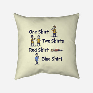 Red Shirt Blue Shirt-None-Non-Removable Cover w Insert-Throw Pillow-kg07