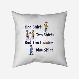 Red Shirt Blue Shirt-None-Non-Removable Cover w Insert-Throw Pillow-kg07