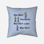 Red Shirt Blue Shirt-None-Removable Cover w Insert-Throw Pillow-kg07