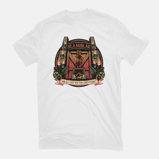 Dino Food In Isla Nublar-Youth-Basic-Tee-glitchygorilla