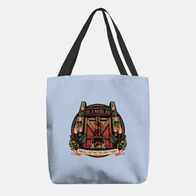 Dino Food In Isla Nublar-None-Basic Tote-Bag-glitchygorilla