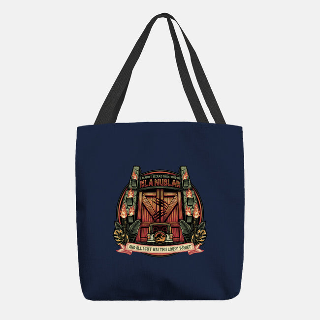 Dino Food In Isla Nublar-None-Basic Tote-Bag-glitchygorilla