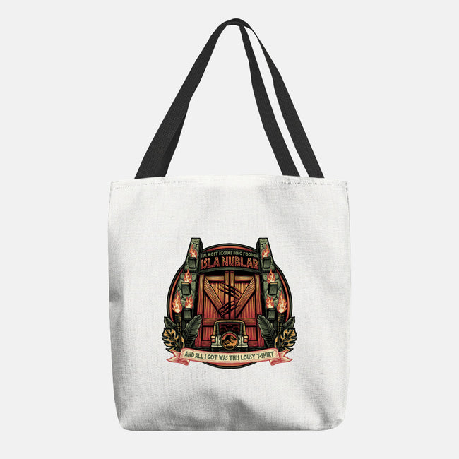 Dino Food In Isla Nublar-None-Basic Tote-Bag-glitchygorilla