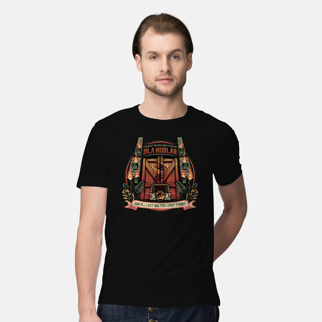 Dino Food In Isla Nublar-Mens-Premium-Tee-glitchygorilla