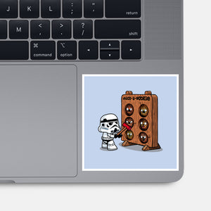 Whack A Wookie-None-Glossy-Sticker-MelesMeles