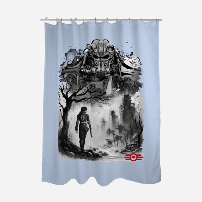 Welcome To The Wasteland-None-Polyester-Shower Curtain-DrMonekers