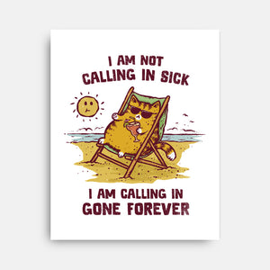 Calling In Gone Forever-None-Stretched-Canvas-kg07