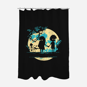 Limbo's Moon-None-Polyester-Shower Curtain-Xentee
