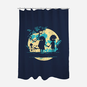 Limbo's Moon-None-Polyester-Shower Curtain-Xentee