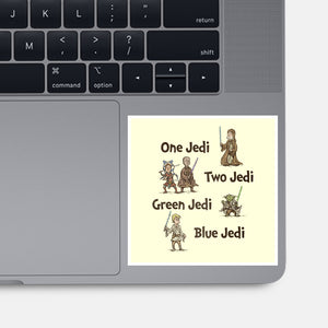 One Jedi Two Jedi-None-Glossy-Sticker-kg07